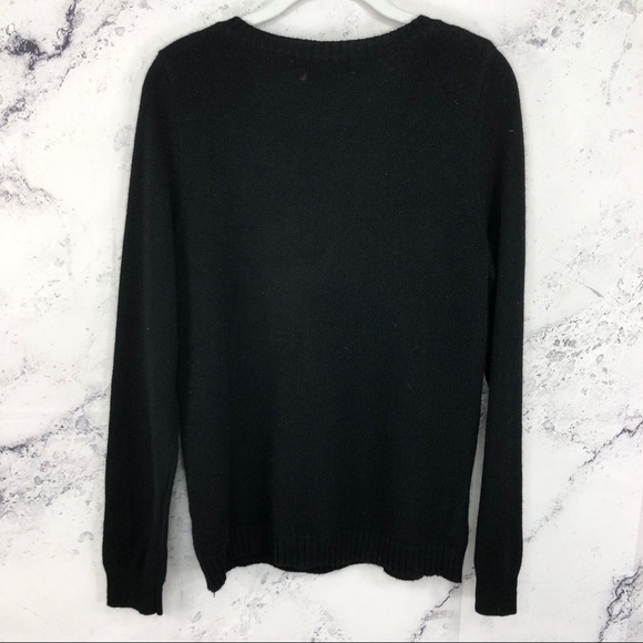 NWT Saks Fifth Avenue cashmere rhinestone sweater - Picture 5 of 6